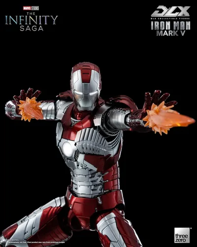 Vista 4 de Marvel Studios: The Infinity Saga DLX Iron Man Mark 5 Figura coleccionable