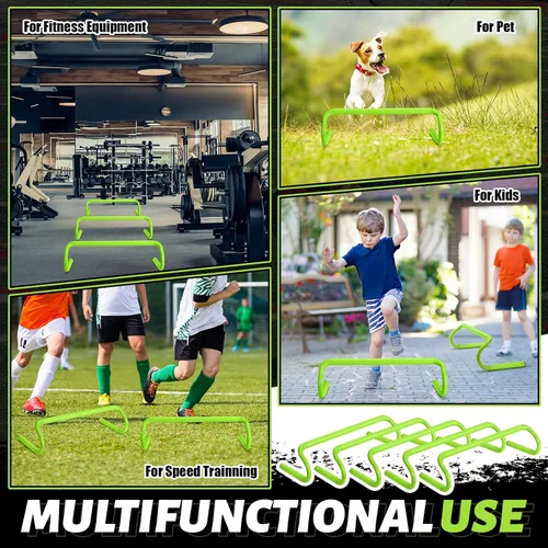 Vista 5 de Wettarn 10 unidades de entrenamiento de agilidad de velocidad, desmontables y duraderas, agilidad pliométrica y multiusos, equipo de entrenamiento