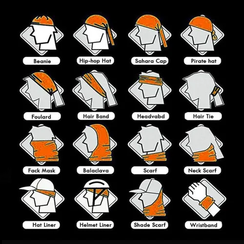 Vista 3 de Paquete de 3 bandanas de calavera para hombres, polainas de cuello para mujeres, máscara facial para motocicleta, protección contra el polvo