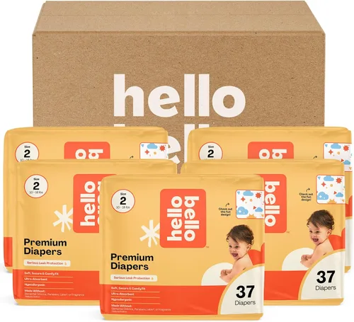 Vista 66 de Hello Bello Premium Pañales para bebé talla 1, 32 unidades de pañales desechables, extra absorbentes, hipoalergénicos con ajuste cómodo y seguro