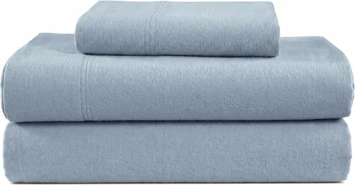 Vista 27 de LANE LINEN Sábanas de franela 100% algodón, doble cepillado para mayor suavidad, ropa de cama transpirable de algodón ligero tamaño matrimonial