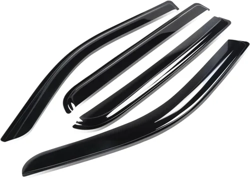 Vista 31 de Auto Dynasty 2 piezas viseras de ventana con cinta adhesiva protector de lluvia compatible con Dodge Stratus Chrysler Sebring 2001-2005 Cupé de 2