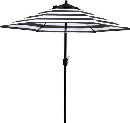 Vista 14 de Sunnyglade Sombrilla de Patio de 7.5 Pies para Exteriores, Sombrilla de Mesa de Mercado con Botón de Presión de Inclinación/Manivela, 6 Varillas