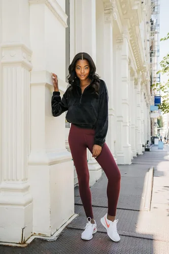 Vista 5 de 90 Degree by Reflex - Leggings con función de control de abdomen, de cintura alta y confeccionados con tejido Power Flex