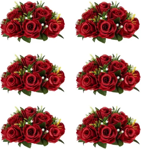 Vista 53 de Centros de mesa de flores para mesas de boda: decoraciones de mesa de Halloween, bolas de flores negras, centros de mesa para compromiso, ceremonia