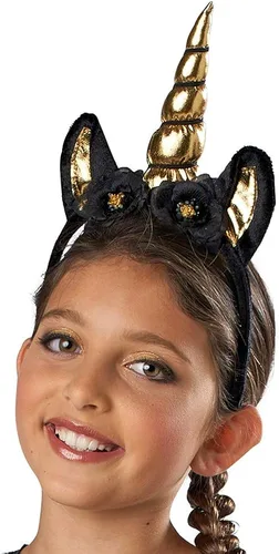 Vista 3 de Seasons Disfraz de unicornio de Halloween para niñas disfraz de diosa dorada con tocado