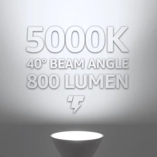 Vista 6 de TORCHSTAR Paquete de 6 bombillas LED de inundación PAR30 de cuello corto, CRI90+, 5000K Daylight(5000k)