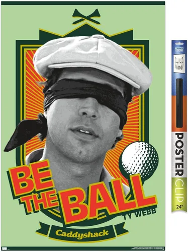 Vista 70 de Trends International Caddyshack - Póster de pared Be the Ball, 14.725 x 22.375 pulgadas, versión enmarcada de madera de granero