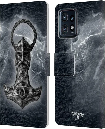 Vista 9 de Head Case Designs Officially Licensed Alchemy Gothic 13 Dagger Illustration Leather Book Wallet Case Cover Compatible with Motorola Moto Edge 40 Pro