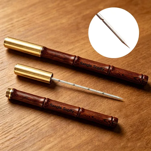 Vista 3 de SANGLE SOPFFY 2-Piece Cigar Draw Enhancer & Nubber Set with Wooden Case - Cigar Accessories (1PC)