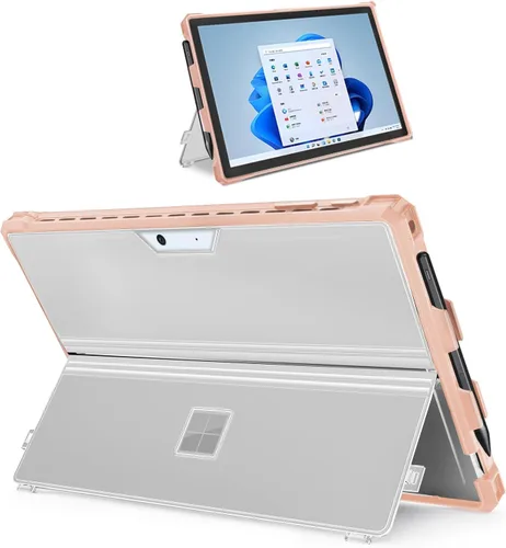 Vista 16 de Funda protectora resistente para Microsoft Surface Pro 7+/7/6/5/4/LTE de 12.3", con soporte para lápiz capacitivo y correa de mano, compatible