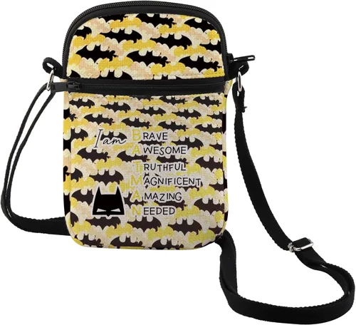 Vista 11 de MEIKIUP Regalos inspirados en la película de murciélagos para fanáticos, personaje de murciélago, maquillaje, bolsa de cosméticos, regalo