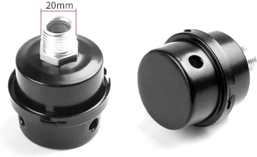 Vista 3 de HL018200AV Compresor de Aire Filtro Silenciador de Compresor de Aire de Metal Filtro de Admisión Silenciador de Sonido Silenciador 0.787 in Rosca