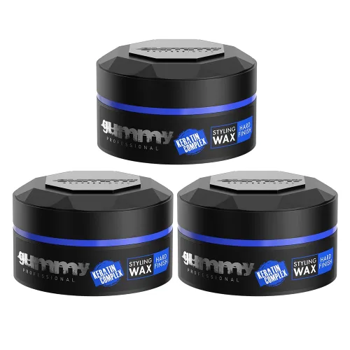 Vista 19 de Gummy Professional Bright Max Hold - Cera para peinar el cabello con complejo de queratina, acabado de alto brillo de fijación extra para espalda