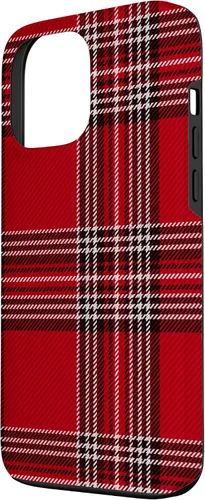 Vista 2 de Funda con diseño de Navidad a cuadros rojos para iPhone 13 Pro Max