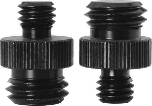 Vista 5 de Adaptador de tornillo de trípode roscado macho de 1/4 pulgadas a macho de 5/8 pulgadas LUORNG 2 piezas 1/4 a 5/8-11 convertidor de rosca de montaje
