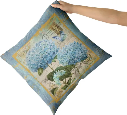 Vista 176 de Giwawa Juego de 2 fundas de almohada decorativas con diseño floral de girasol de 16 x 16 pulgadas, fundas de cojín decorativas para el hogar, sofá