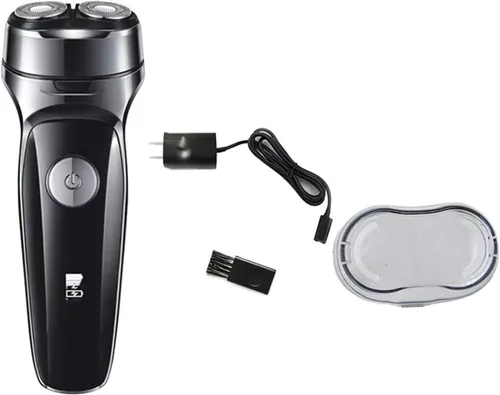 Vista 4 de Maquinilla de afeitar eléctrica para hombres – Afeitadora rotativa recargable para hombre en húmedo y seco con recortador de barba emergente