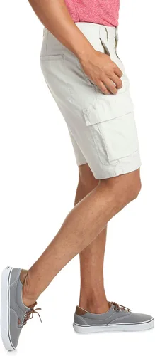 Vista 4 de Wrangler Authentics - Pantalones clásicos elásticos tipo cargo para hombre