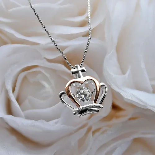 Vista 8 de Aphrodites Mom Birthday Gifts To My Badass Mom - Luxe Crown Necklace Birthday Gifts for Mom 925 Sterling Silver Necklaces for Women Gifts for Mom