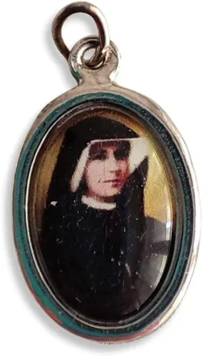 Vista 2 de Catholically Medalla Relicario - Reliquia de segunda clase de Santa Faustina Kowalska