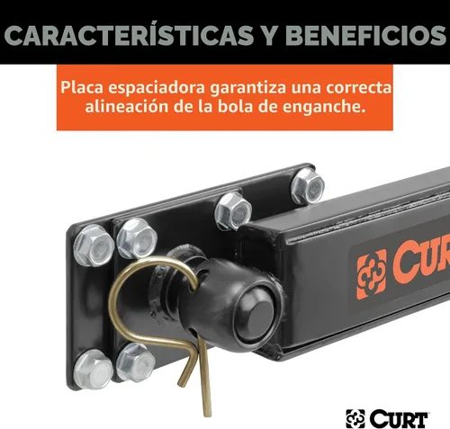 Vista 7 de CURT 17200 Kit de control de barra anti-balanceo para remolque