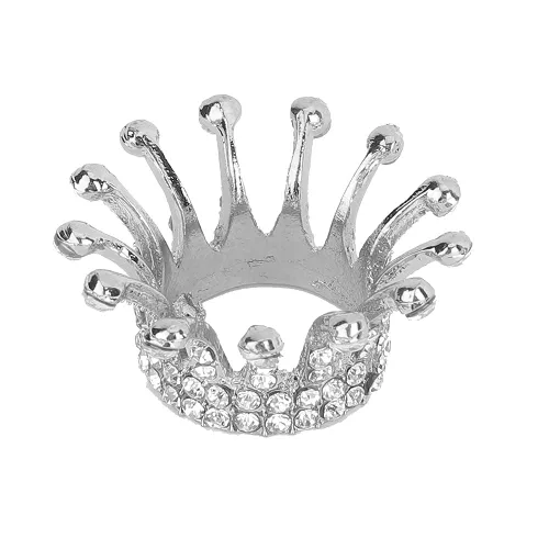 Vista 3 de Caja de almacenamiento de manicura con diseño de corona, juego de soportes para pinceles de arte de uñas con soporte para bolígrafo, soportes