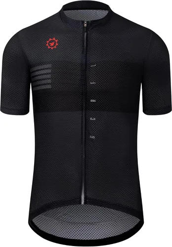 Vista 36 de GCRFL Maillot de ciclismo para hombre con 3+1 bolsillos con cremallera manga corta ciclismo ciclismo camiseta de ciclismo transpirable tela de malla
