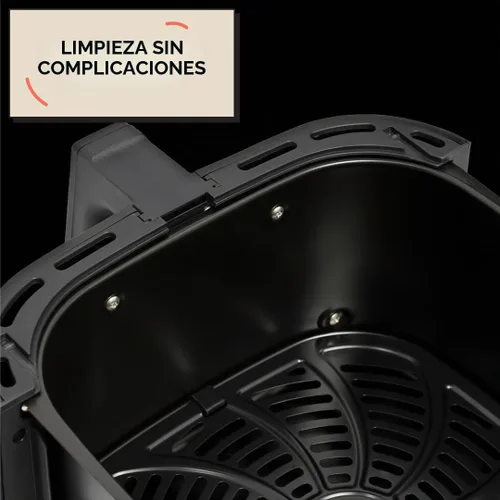 Vista 7 de Knivi - Freidora de aire de acero inoxidable de 8 litros, horno digital con pantalla táctil de 1500 W con 8 ajustes preestablecidos de un solo