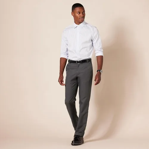 Vista 5 de Tienda Essentials - Pantalón de vestir de corte ajustado y diseño frontal plano para hombre