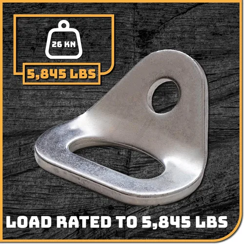 Vista 2 de Perno de pared de escalada de 26kN para perno de pared, anclaje/amarre para tornillo/perno de 3/8 pulgadas, ideal para escalada en roca y gimnasios