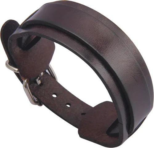Vista 47 de Jeilwiy Pulseras de cuero punk para hombres, pulseras hechas a mano, brazalete ancho, joyería trenzada, color negro y marrón, ajustable, regalos