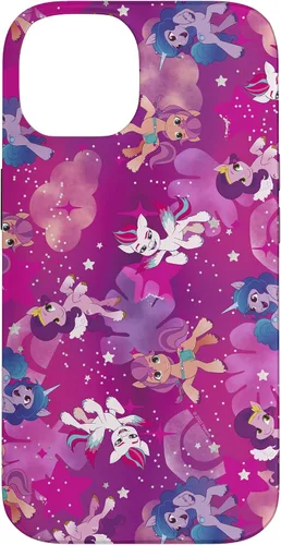 Vista 4 de My Little Pony: Una nueva generación Pink Group Pony Pattern V3 Funda para iPhone 17