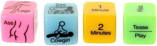Vista 2 de Little Genie Producciones LIG72592: 4 dados sexuales