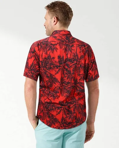 Vista 3 de Enlision - Camisa hawaiana para hombre de manga corta, casual, de verano, para la playa, Aloha, con botones, floral, tropical, de Hawái
