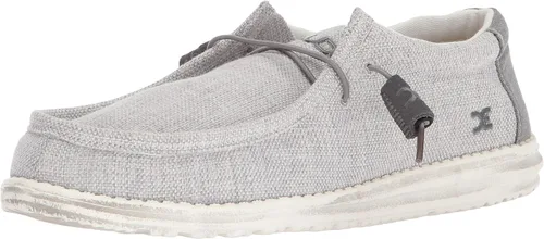Vista 10 de Hey Dude Wally Woven para hombre, gris, blanco Carbone