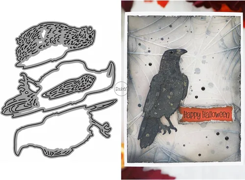 Vista 12 de DzIxY Juego de troqueles de metal fantasma de calabazas de Halloween para hacer tarjetas, juegos de troqueles de papel para grabar, plantillas