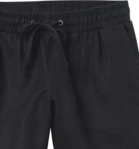 Vista 7 de Tienda Essentials Pantalón corto de lino con cordón de 5 pulgadas