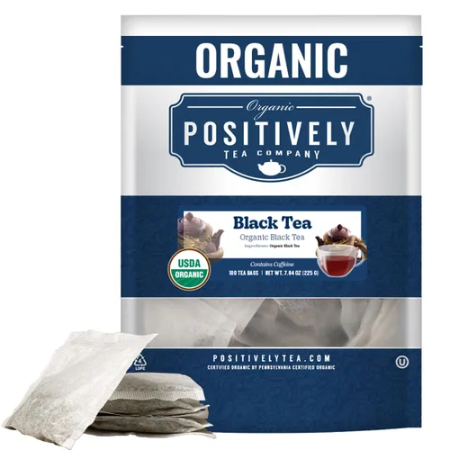 Vista 13 de Joy de coco y chocolate orgánico, bolsas de té de hojas sueltas, Positively Tea LLC. (453.5 g - 1 lb).