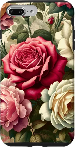 Vista 11 de Funda con diseño floral para iPhone 16 con diseño floral estilo victoriano