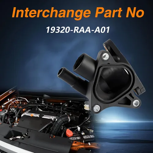 Vista 3 de FUSCH Carcasa para termostato de refrigerante del motor compatible con Honda Element 2.4L 2003-2011 Accord 2.4L 2003-2010 Civic 2.0L 2006-2011 CR-V