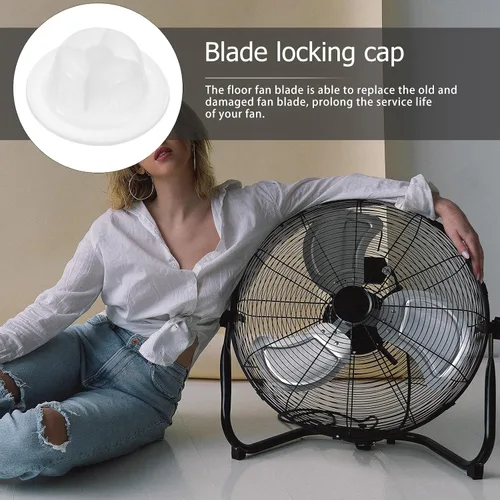 Vista 7 de LIFKOME 20 piezas de cubierta universal para ventilador de piso, tapa de bloqueo M8, piezas de ventilador de plástico, repuesto de tuerca, tapa