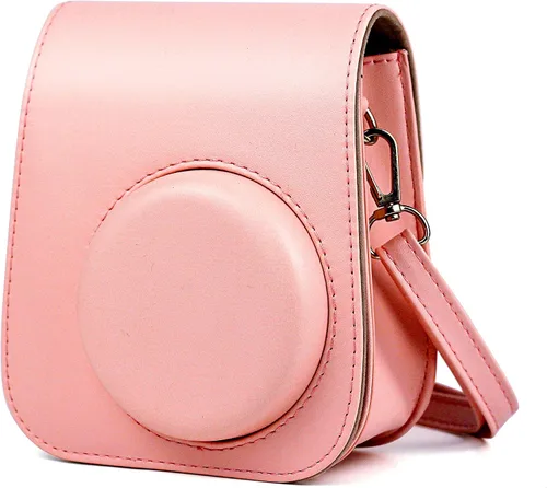 Vista 2 de Epicgadget Funda para cámara instantánea Fujifilm Instax Mini 11, funda de PU con correa extraíble para cámara Fujifilm Instax Mini 11 (rosa)
