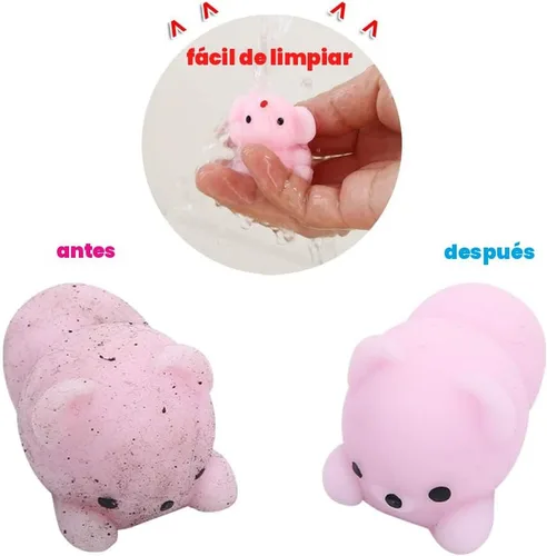 Vista 6 de KINGYAO Squishies juguete blando 24 piezas, recuerdos de fiesta para niños, juguete blando Mochi, juguete moji para niños, mini juguetes Kawaii