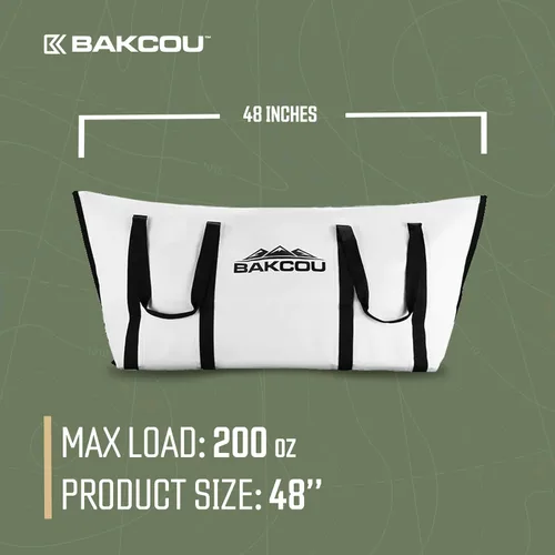 Vista 2 de Bakcou - Insulated Game Bag - Gear Bag - Ultimate Harvest Hauler for eBike Trailer, Keeps Game Fresh, Compact and Waterproof