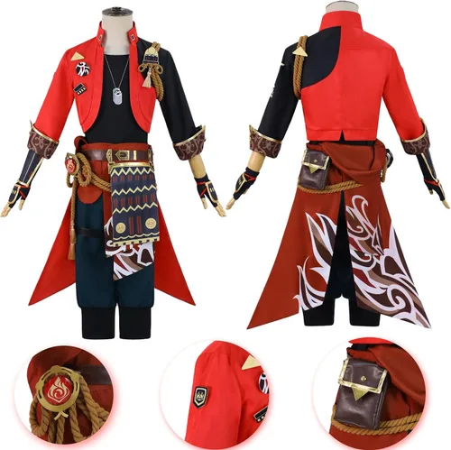 Vista 5 de NSPSTT Genshin Impact Cosplay - Disfraz de todos los personajes, juego completo, disfraz de Halloween para mujeres y hombres