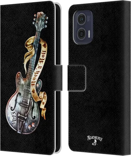 Vista 11 de Head Case Designs Officially Licensed Alchemy Gothic 13 Dagger Illustration Leather Book Wallet Case Cover Compatible with Motorola Moto G73 5G