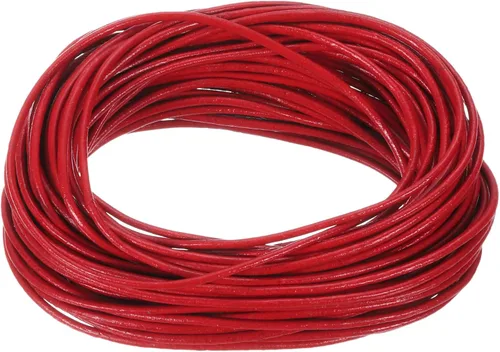Vista 13 de uxcell 11 yardas 0.059 in redondo cordón de cuero cordón cuerda para manualidades DIY negro