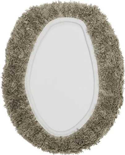 Vista 3 de Better Trends Alfombra de Inodoro en Forma de U Cubierta de Asiento de Inodoro de Lujo 100% Algodón Absorbente de Agua, Cubierta de Tapa Reversible