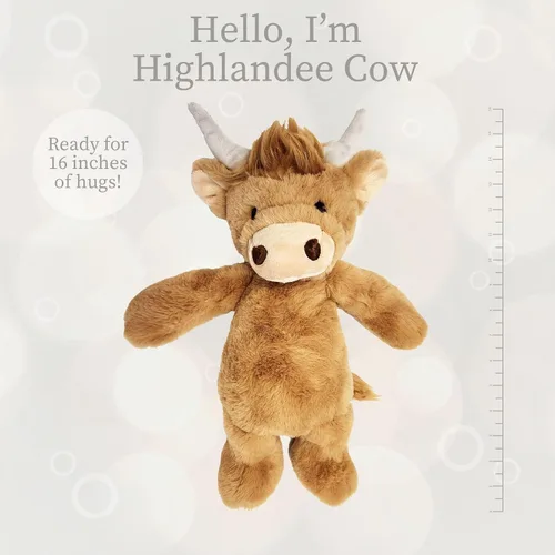 Vista 4 de World's Softest Animal de peluche suave relleno para bebés, niños pequeños, niños y adultos - Adorable juguete hecho de materiales de calidad aptos